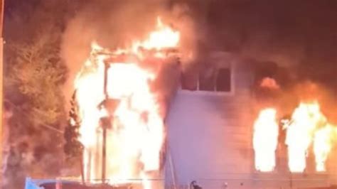 beacon ny news|2 firefighters suffer minor injuries during massive house fire in .